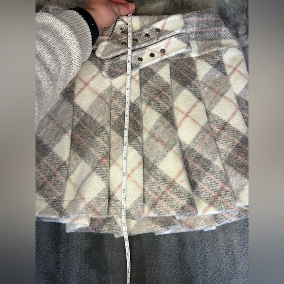 Y2K Plaid Pleated Mini Skort size large NWT. School Girl, Cute Goth, Mean Girls - Picture 6 of 6